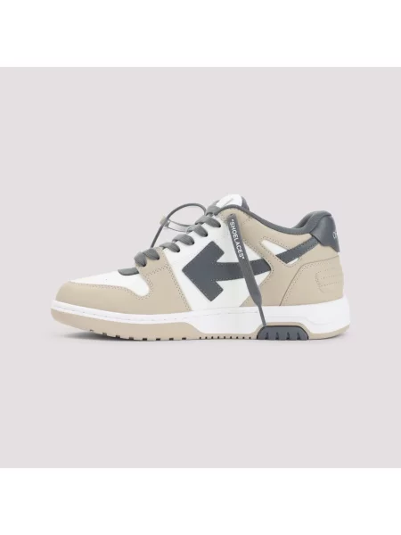 Sneakersy Off-white skórzane biznesowe białe