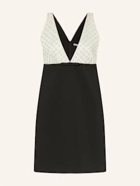 Dorothee Schumacher Sukienka Koktajlowa Emotional Essence Z Cekinami I Ozdobnymi Kamykami schwarz czarna