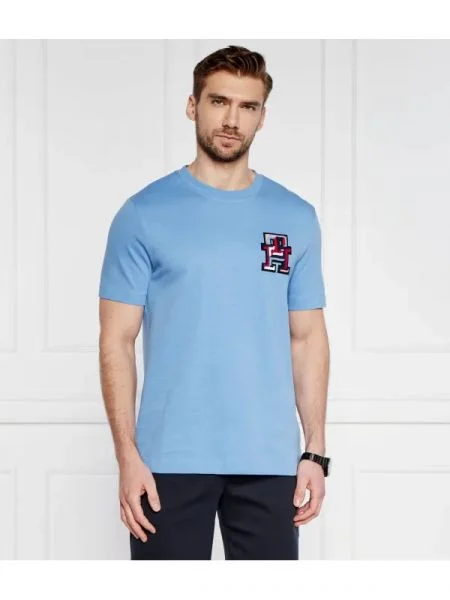 Tommy Hilfiger Póló BADGE TEE kék