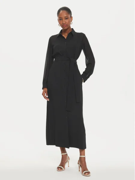 Marella Rochie tip cămașă Uruguay negru