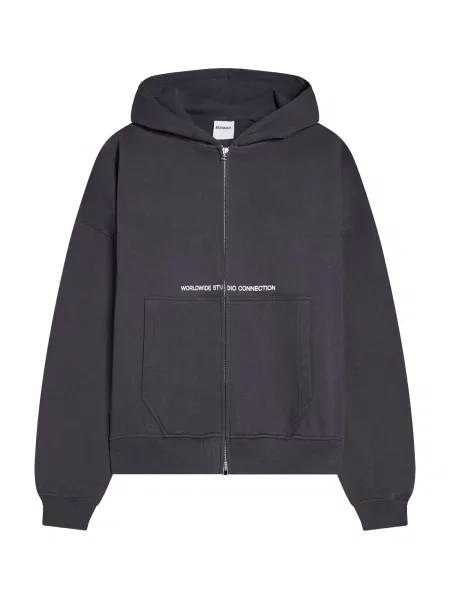 Bershka Mikina marine modrá bílá