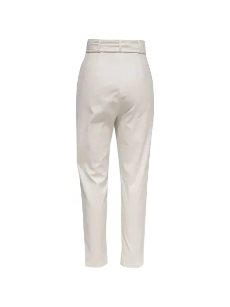 Cu centură pantaloni Max Mara alb