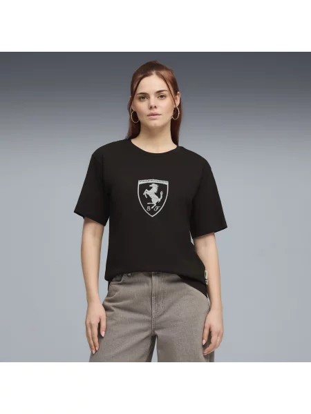 PUMA koszulka Scuderia Ferrari Tonal Shield Odzież S czarny