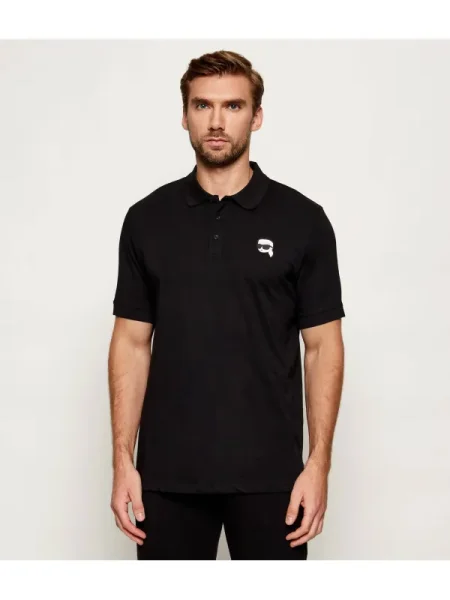 Karl Lagerfeld Tenisz póló | Regular Fit fekete