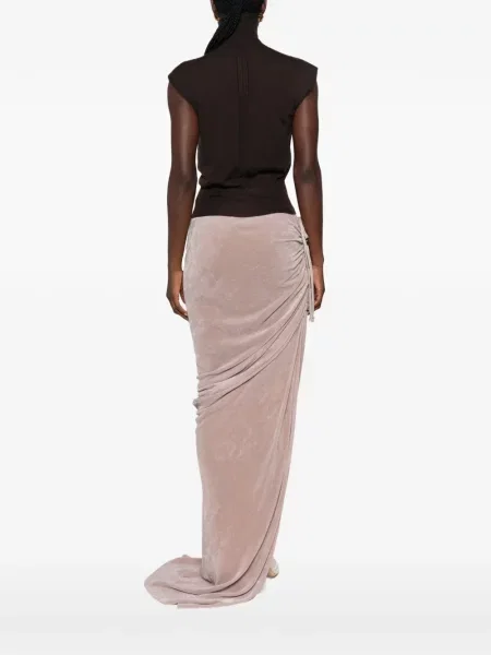 Top Rick Owens fără mâneci maro