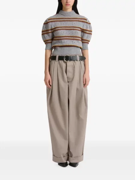 Pantaloni Marni din canvas gri