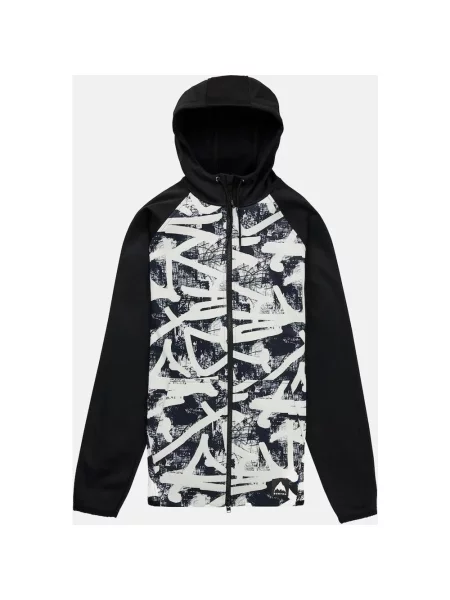 Bluza z kapturem Burton Crown Full Zip czarny S biały