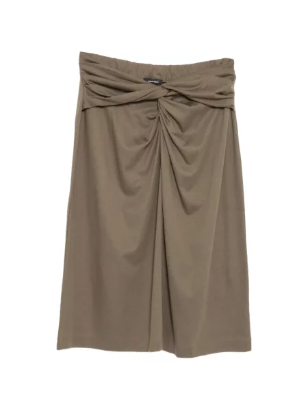 Fustă Yves Salomon din jerseu verde