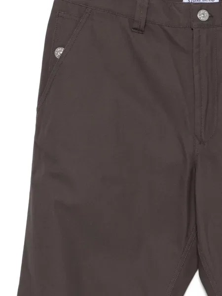 Pantaloni Stone Island cu strasuri gri