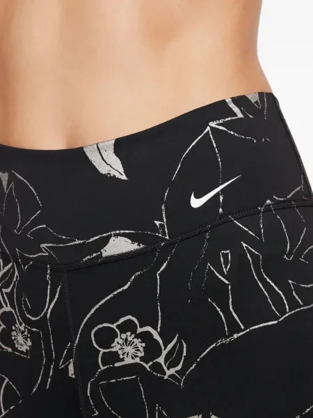 Pantaloni Nike din fleece alergare cu broderie negru