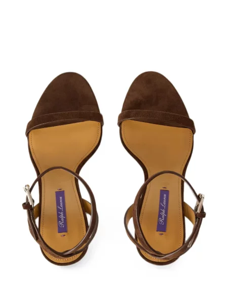 Zomšinės dirželis sandalai Ralph Lauren Collection ruda