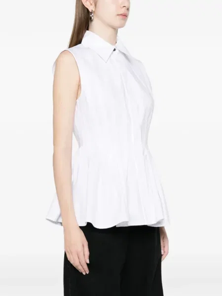 Cămașă Sportmax plisată alb