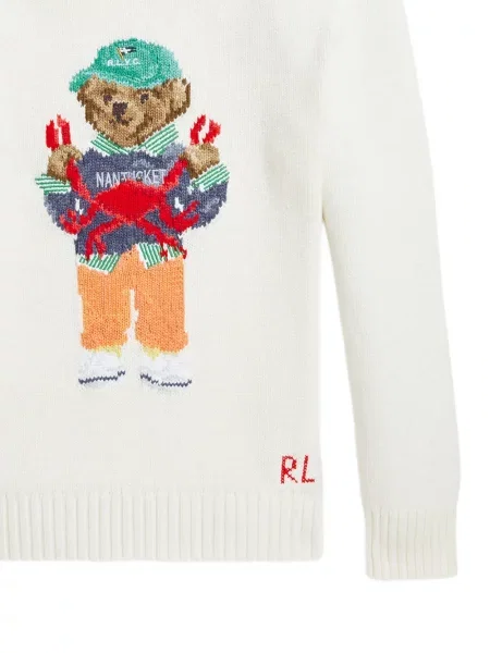 Sweter dziecięcy Polo Ralph Lauren biały