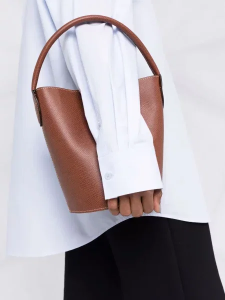 Torebka bucket Longchamp brązowa
