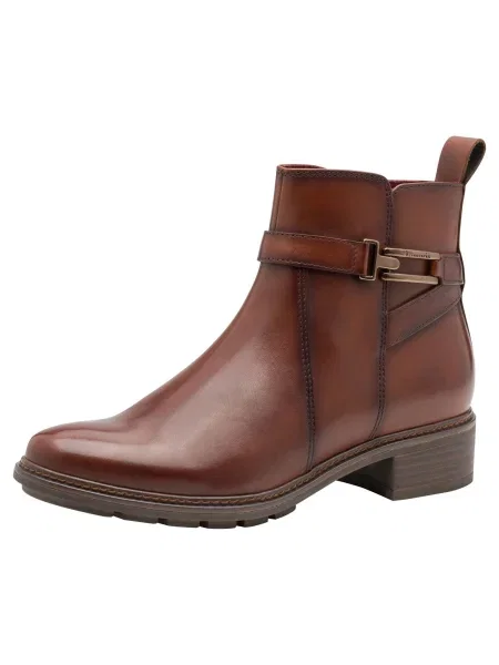 Tamaris Botine coniac maro