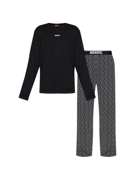 Pijamale Diesel cu imagine negru