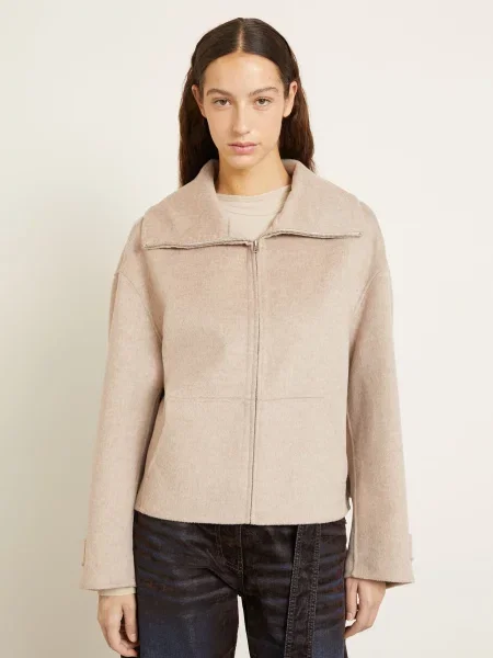 Acne Studios Bunda krémová