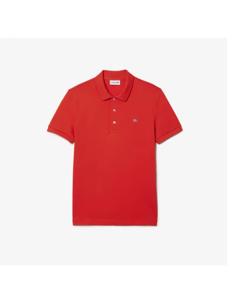 Lacoste Koszulka Polo O Dopasowanym Kroju Wykonana Ze Stretchu Typu Petit Piqué brązowa