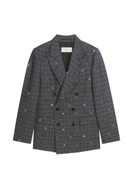 Sacou Dries Van Noten de lână gri