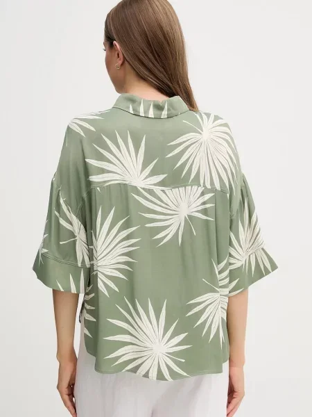 OUI cămașă cu guler clasic relaxed verde