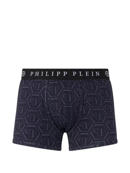 Boxeri Philipp Plein cu imagine albastru