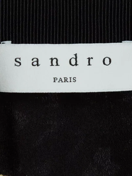 Fustă Sandro cu model floral din dantelă bej