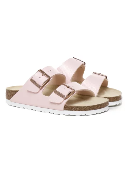Klapki Birkenstock zamszowe różowe