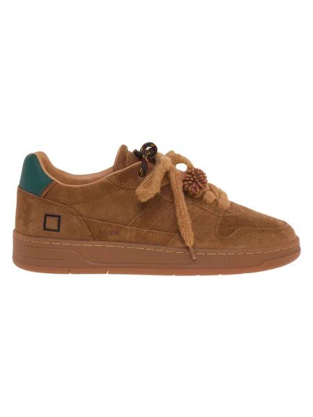 Sneakersy D.a.t.e. zamszowe brązowe