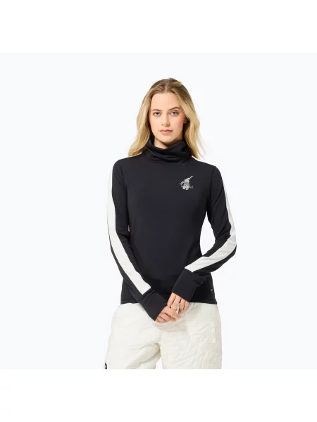 Pulover pentru femei super.natural Bunny Roll Neck jet black/f.white/various/eucalyptus gl alb