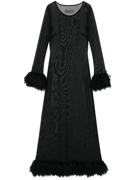 Rochie maxi Marine Serre transparente de costum negru