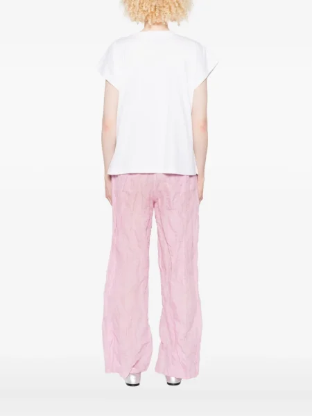 Plisirana majica Pleats Please Issey Miyake s printom bijela