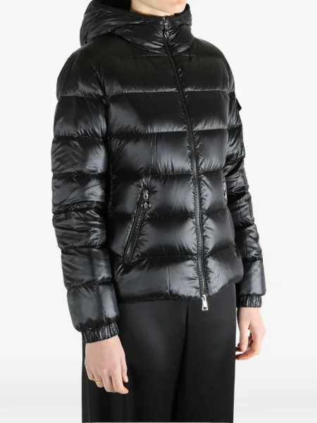 Geacă Moncler cu glugă negru