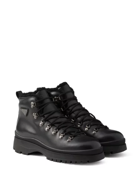 Botine Prada din piele negru