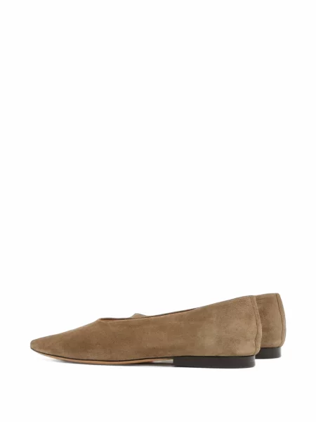 Balerinki Mansur Gavriel brązowe