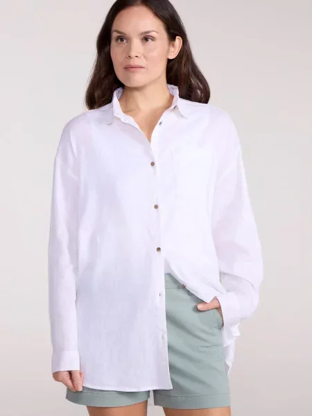 Santiago — koszula oversize White biała