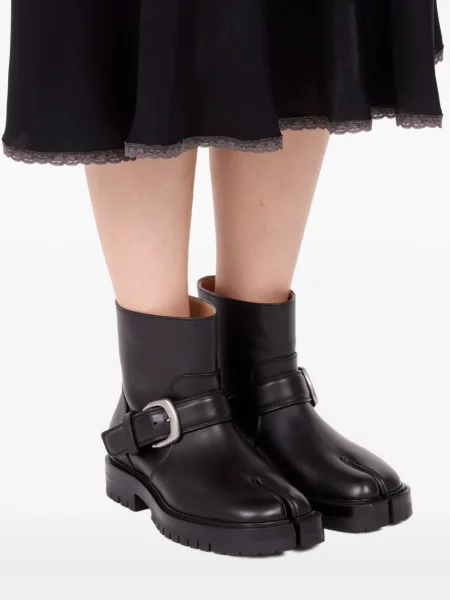 Cizme scurte Maison Margiela din piele negru