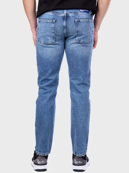 Прямі джинси Karl Lagerfeld Jeans бавовна/еластан синій