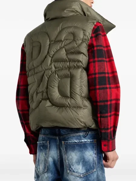 Vestă din puf Dsquared2 verde