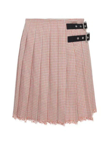 Fusta mini Jil Sander cu model pepito plic roșu
