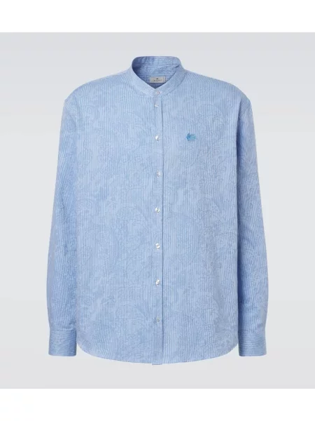 Cămașă Etro cu dungi albastru