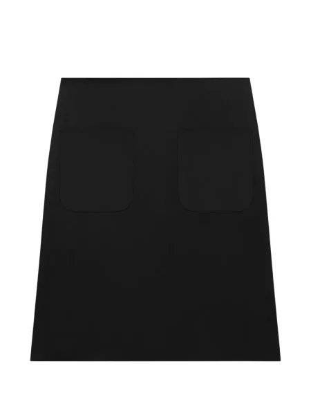 Fusta mini Courreges din satin negru