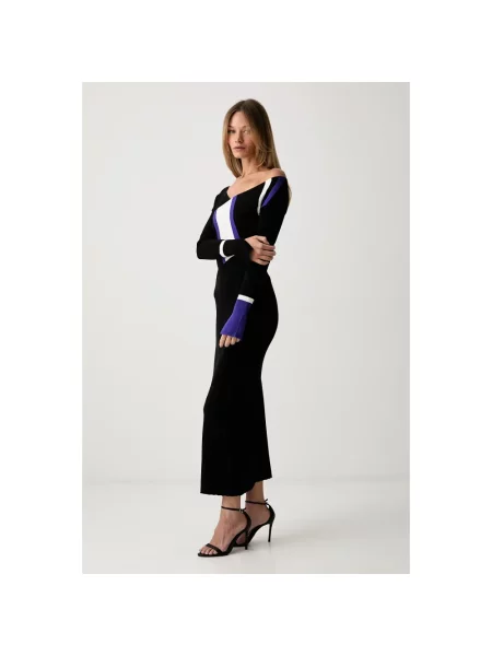 Sukienka maxi Patrizia Pepe czarna