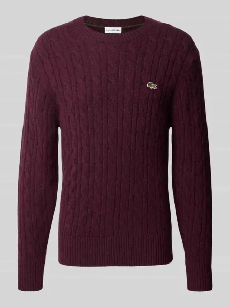 Sweter w kroju regular fit z czystej wełny Lacoste