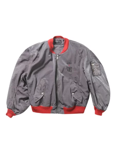 Geacă bomber Enfants Riches Déprimés cu broderie gri