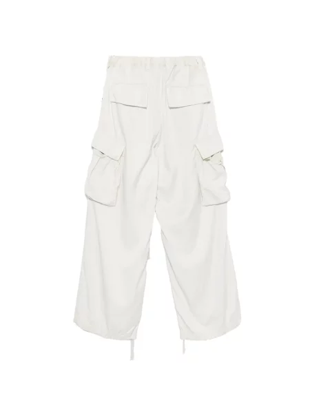 Pantaloni cargo Maison Mihara Yasuhiro din satin cu cordon