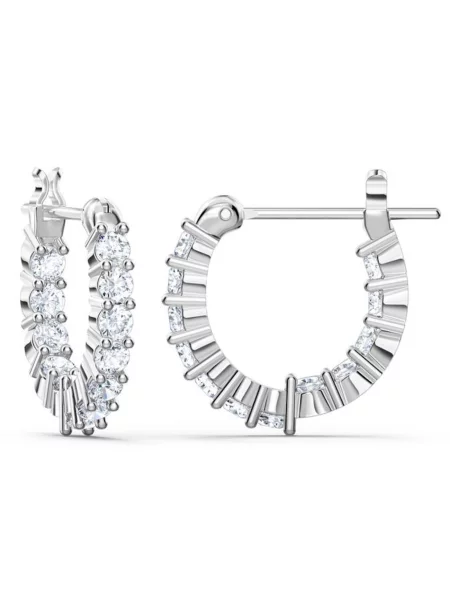 Swarovski Cercei transparent / argintiu