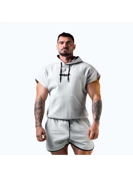 Мъжки суитшърт за тренировка NEBBIA Hero light grey сиво