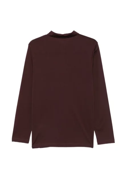 Lung tricou polo Sunspel maro