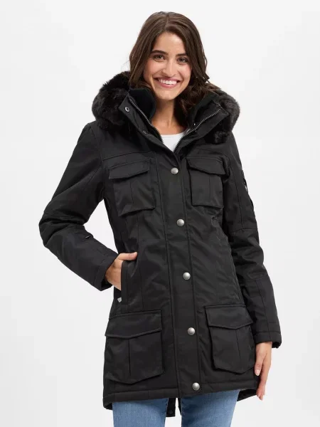 Wellensteyn Funkcjonalna parka Snow magic Kobiety Sztuczne włókno jednolity S czarny
