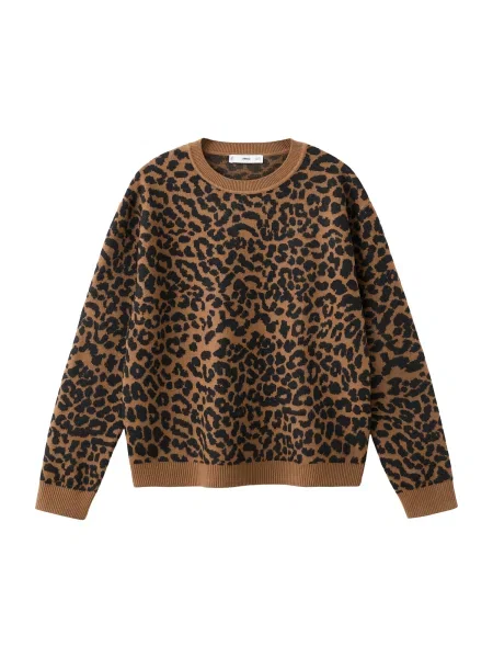 MANGO Pulover LEONA bej negru